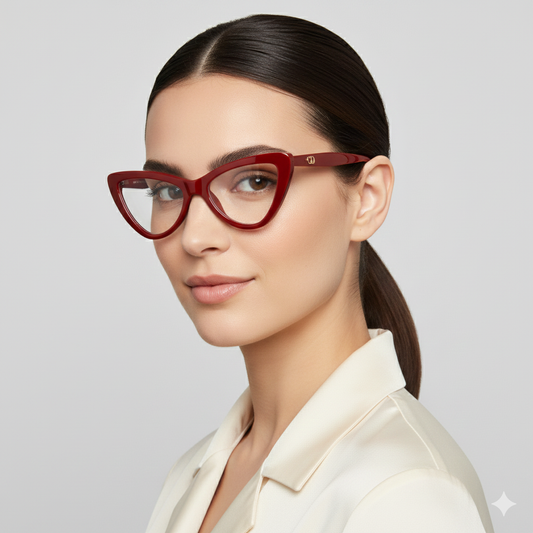 Style Secrets Women’s Cat-Eye Optical Frames – Dark Tortoise Shell Acetate