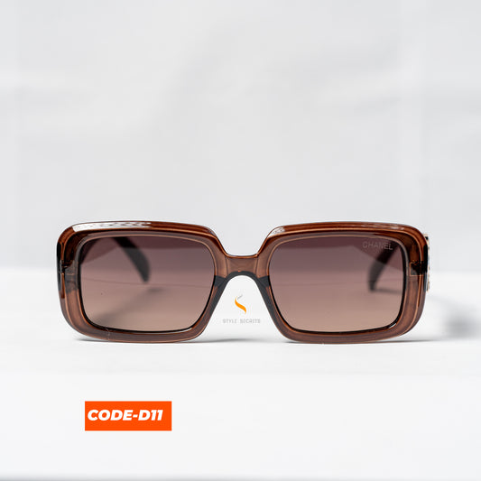 Chanel CODE-D11 sunglasses, showcasing a sleek, modern design with the iconic Chanel logo.