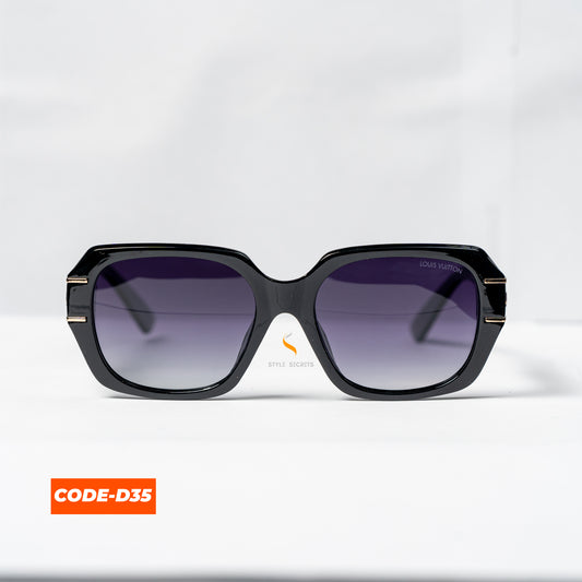 Versace CODE-D35 sunglasses, showcasing a sleek, modern design with the iconic Versace logo.